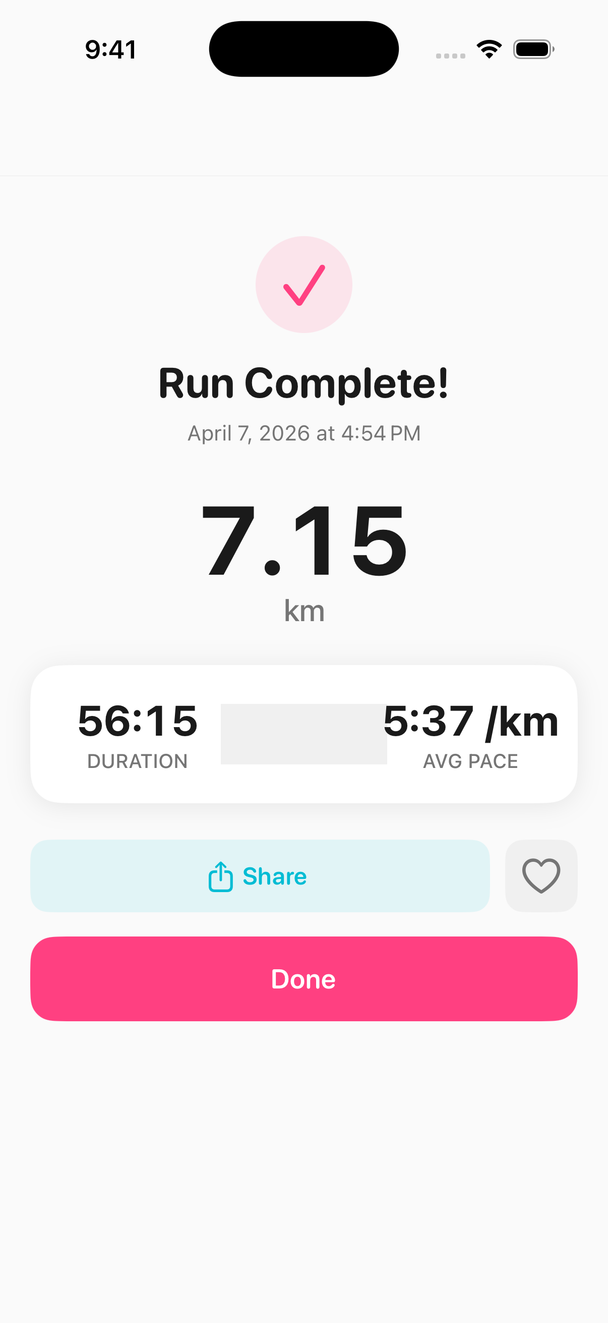 Random Run summary screen