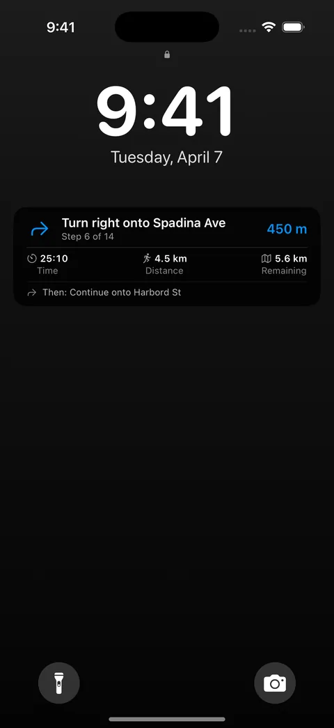 Random Run Live Activity on lock screen
